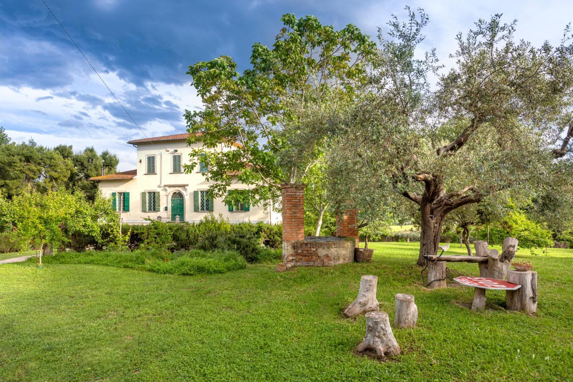 B&B In An 1800S Frescoed Villa With Panoramic Solarium And Historic Park - Villa Mastrangelo Colli del Tronto Bagian luar foto