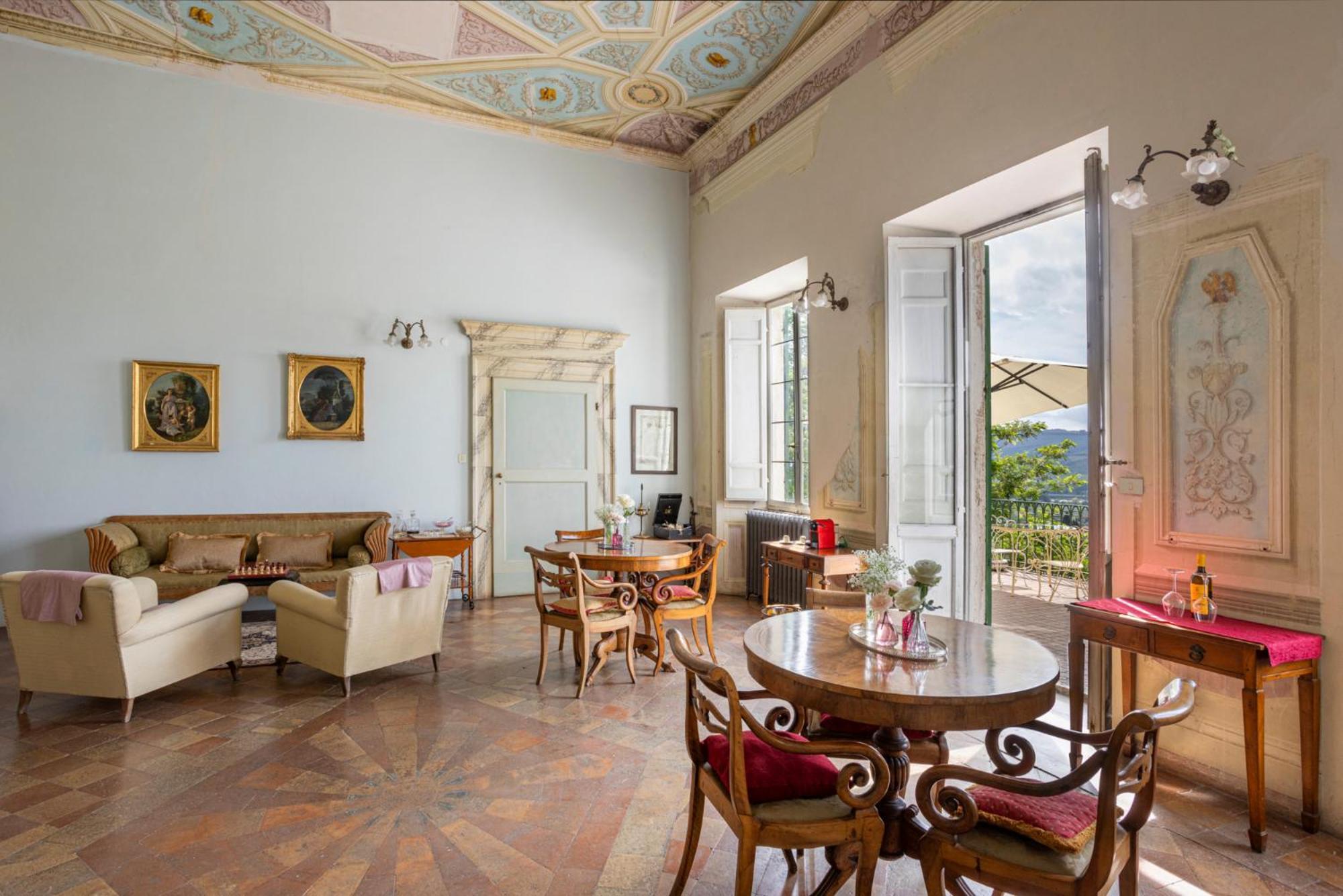 B&B In An 1800S Frescoed Villa With Panoramic Solarium And Historic Park - Villa Mastrangelo Colli del Tronto Bagian luar foto